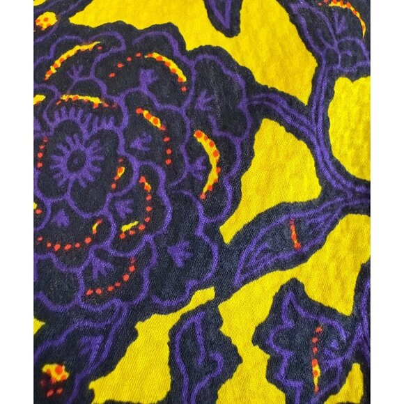 A.L.C. Viera Twist Front Mini Dress in Silk Size 6 Purple and Yellow Florals - Picture 15 of 15